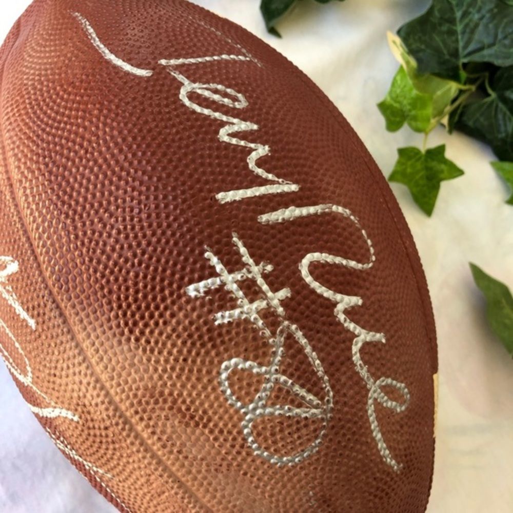 ❤️Ricky Watters + Jerry Rice Autographed Football - Picture 4 of 10